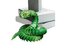 Snake stampato 3D - Articulated Animal Toy, Creative Flexiblle Snake Model | Portable Desktop Rettile Figure, Realistic Movable Sculpture for Girls Boys Kids Adults Room Decoration Display