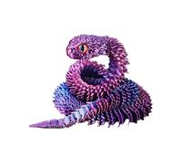 Snake stampato 3D - Articulated Animal Toy, Creative Flexiblle Snake Model | Portable Desktop Rettile Figure, Realistic Movable Sculpture for Girls Boys Kids Adults Room Decoration Display