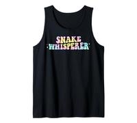 Snake Whisperer Funny Animal Lover Snake Groovy Tie Dye Canotta