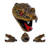 Snake Whistle, Prank Toy, Resin Prop, 4.61x3.11x3.07 Inches, Portable Trick Whistle for Halloween Indoor Outdoor Decoration, Haunted House Setup, Holiday Party Game, Escape Room Fun
