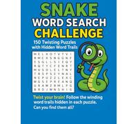 Snake Word Search Challenge: 150 Twisting Puzzles With Hidden Word Trails