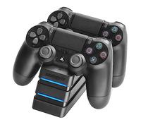 Snakebyte PS4 TWIN:CHARGE 4 - PlayStation 4 charging station for DualShock 4-Controller, charger kit for 2 wireless controllers via COM port, LED charge status display, PS4 design, Black