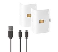 snakebyte Xbox One BATTERY:KIT - weiß - 2 Akkus à 800mAh - kompatibel mit allen Xbox One Controller Varianten & snakebyte Twin Charge X Ladestation - inkl. 2m Y-Ladekabel [Edizione: Germania]