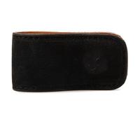 Snakehive Fermasoldi - Porta Banconote in Vera Pelle per Uomo e Donna - Stile Minimalista Sottile con Potente Magnete - Realizzato a Mano in Europa (Nero)