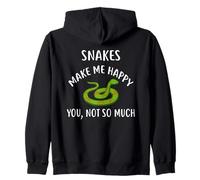 Snakes Make Me Happy, You Not So Much, t-Shirt Snake Felpa con Cappuccio