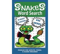 Snakes: Word Search Puzzles for Adults, Teens, & Older Children