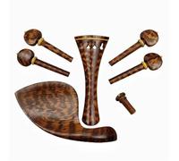 Snakewood Set di accessori per violino o viola Kit di parti 4/4 Violino Cordiera Mentoniera Pioli Puntale accessori per violino (Color : Violin parts)