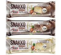 SNAKKO FIT Gourmet [BOX DA 24 BARRETTE DA 30 GRAMMI] (NOCCIOLA-CIOCCOLATO BIANCO)