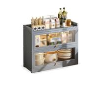 SnamicE Armadietto da buffet, credenza da scrivania, contenitore per tazze da cucina, multi-strato, scaffale per tazze d'acqua, credenza per buffet, B-S80 cm