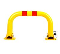 SnamicE Blocchi per parcheggio, Pali per parcheggio, Barriere per parcheggio, Pali Pieghevoli in Metallo Pesante, paletti per parcheggio, posti Auto Che occupano Il Terreno, segnali di,Yellow-33x60cm