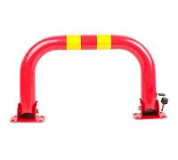 SnamicE Blocchi per parcheggio, Pali per parcheggio, Barriere per parcheggio, Pali Pieghevoli in Metallo Pesante, paletti per parcheggio, posti Auto Che occupano Il Terreno, segnali di,Red-33x60cm