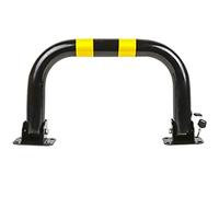 SnamicE Blocchi per parcheggio, Pali per parcheggio, Barriere per parcheggio, Pali Pieghevoli in Metallo Pesante, paletti per parcheggio, posti Auto Che occupano Il Terreno, segnali di,Black-33x70cm
