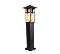 SnamicE Lampada esterna Post Light, Street High Pole Post Light Pillar Lantern Park Scenic Paesaggio Illuminazione Alluminio Ingegneria Lampada Esterna Impermeabile IP65 Tradizionale E27 Indietro,