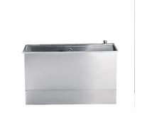 SnamicE Lavello Multiuso in Acciaio Inox, lavello Commerciale per mocio, lavello Multiuso da Campeggio, Vasca per bucato per Garage, Ristorante, Cucina, Lavanderia, 47 cm/18,47cm/18.5in