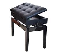 SnamicE Panche per Pianoforte, Sedia da toeletta, Cuscino Regolabile, Imbottito, panche per Tastiera per Pianoforte con Contenitore per Libri Musicali, Sgabello per Scarpe da,C