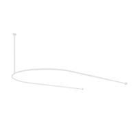 SnamicE Supporto per Tende divisorio per la Privacy, Supporto per Tende divisorio per Ambienti, separa Gli spazi delle aste per Tende per uffici, saloni di Bellezza, Centri Ben,White-230x100x60cm