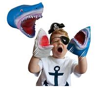 Snap Attack - Squalo di Deluxebase. Burattini a mano per bambini. Burattini a mano di squalo, giocattoli elastici, fantastici per ADHD e autismo. Giocattoli di squalo per ragazzi e ragazze.