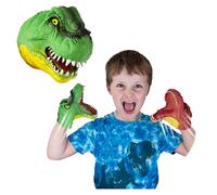 Snap Attack - T-Rex Deluxebase. Burattini a mano per bambini. T-Rex Burattini a mano, giocattoli elastici, fantastici per ADHD e autismo. Giocattoli T-Rex per ragazzi e ragazze.