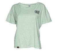 Snap Crop Top Hemp - T-shirt - donna L Light Green woman Cotone Organico/Biologico,Canapa
