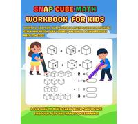 Snap Cube Math Workbook for Kids: Counting, Addition, Subtraction & Multiplication Activities | Stack and Match Cube Towers | Preschool & Kindergarten Math Practice
