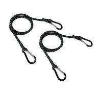 Snap-Hook, coppia corde elastiche con moschettoni in alluminio Lunghezza 100 cm,