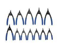 Snap Ring Pliers Set 12Pcs Internal External Circlip Plier with Straight and Bent Jaw, Universal Retaining Ring Pliers for Auto Repair, Motorcycle, HVAC and Machinery Maintenance