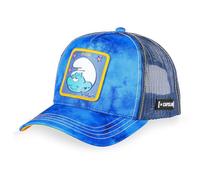 Snapback Cappellino da uomo e donna, berretto Trucker Les Puffi regolabile, Blu/Giallo/Nero, Taglia unica