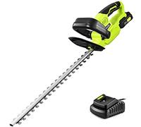 SnapFresh 20V Tagliasiepi a batteria 55 cm lunghezza di taglio, 14 mm distanza tra i denti, 2800SPM, incl. raccoglitore di detriti, con batteria e Caricabatterie