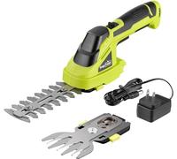 SnapFresh Forbici a Batteria per Erba 8V, Lunga Autonomia: 60 min, Tosaerba e Tagliasiepi 2 in 1 Tagliabordi a Batteria Cesoia Elettrica Taglio Larghezza 83mm Lunghezza 122mm Adatto al Giardino
