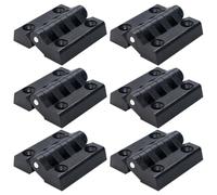 Snaply 6 cerniere in plastica, cerniere per porta dell'armadio, compatibili con scatola di distribuzione, 40 x 40 mm