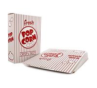 Snappy 4J - Scatole per popcorn a righe rosse e bianche, 50 pezzi, capacità 65,2 g, 14,6 x 6,3 x 21,6 cm