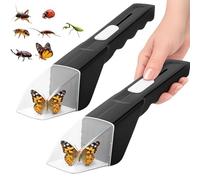 Snappy, trappola per insetti vivi, con manico estensibile, per casa e giardino, portatile, per osservazione della natura, 2 pezzi