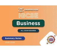 SnapRevise IGCSE Business Summary Notes