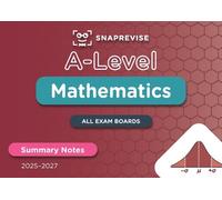 SnapRevise SnapRevise A-Level Maths Summary Notes (Tascabile)