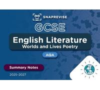 SnapRevise SnapRevise GCSE AQA English Literature: Worlds and Lives (Tascabile)
