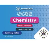 SnapRevise SnapRevise GCSE Chemistry Summary Notes (Tascabile)