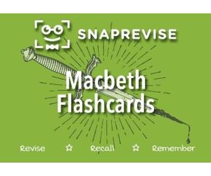 SnapRevise SnapRevise Macbeth Flashcards (Tascabile)
