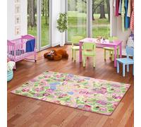 Snapstyle Girls Little Village - Tappeto Gioco per Bambini - Rosa - 17 Dimensioni