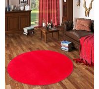 Snapstyle Joy - Tappeto Trend Velours - Rosso Vivo - Rotondo - 4 Dimensioni