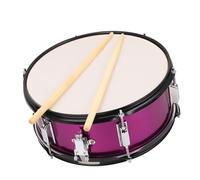 Snare da 14x5,5 Pollici con Rivestimento Nero da 14x5,5 Pollici, 10 Cerchi a Fusione a Spicco, Testa di Tamburi in Poliestere con Blu Trasparente, con 6 Struttura a Cerchio