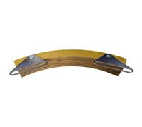 Snare Drum Rim Wood Block - Solid Maple Arched Percussion Side | 127 G | Solid Maple Arched Percussion Rim Block | Metal Mounting Bracket For Crisp Rim Tone In Studio & Live Stage Shows