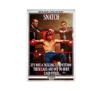 Snatch - Poster cinematografico di culto - Stampa artistica vintage retrò - Poster classico di film su tela decorazione artistica da parete per soggiorno camera da letto decorazione senza cornice 30 x