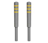 Snaweo Dissuasore Di Sicurezza Interrato, Palo Di Barriera, Barriera Parcheggio Auto Dissuasore, Paletti Per Vialetti D'accesso, Palo Di Barriera Di Sicurezza, Colonna Di Divieto Di Sosta(105CM 2pcs)