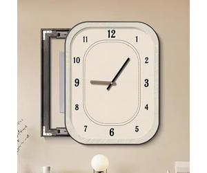 Snaweo Quadro Decorativo per Quadro a Scomparsa, Copertura per Scatola Interruttori con Pannello Forato Orologio, Protezione Pannello Fusibili Parete(Color 3,24x27in/60x70cm)