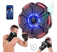 snawowo Music Boxing Machine Adulti - 9 modalità di velocità Macchina da Box Musical Pugile con Guanti da Boxe - LED Musica Bluetooth Boxe Allenamento per Casa