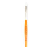 Snazaroo Amscan International Flat Brush (Medium, Yellow), 1, Orange