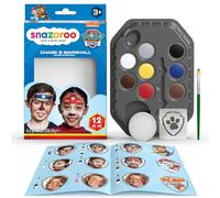 Snazaroo Kit Pittura Di Viso PAW Patrol - La Squadra Dei Cuccioli Chase & Marshall - Per Bambini, 8 Colori, 1 Stencil, 1 Pennello, 1 Spugna, 1 Guida, Colori Per Trucco A Base D'acqua