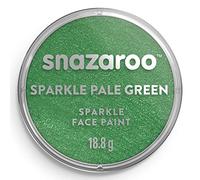 Snazaroo - Pittura Per Viso e Corpo, Trucchi da Viso per Travestimenti, per Bambini e Adulti, 18 ML, Colore Verde Chiaro Scintillante