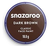 Snazaroo - Pittura Per Viso e Corpo, Trucchi da Viso per Travestimenti, per Bambini e Adulti, 18ML, Colore Marrone Scuro
