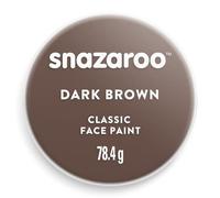 Snazaroo - Pittura Per Viso e Corpo, Trucchi da Viso per Travestimenti, per Bambini e Adulti, 75ML, Colore Marrone Scuro